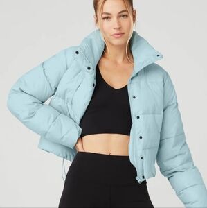 Alo Yoga Gold Rush Puffer Jacket (Chalk Blue) sz XS